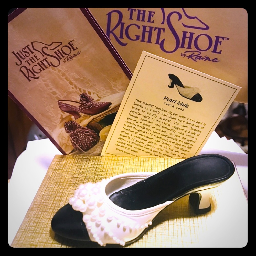 Just the Right Shoe collectible Pearl Mule